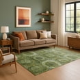 thumbnail image 7 of Addison Rugs Mayfield Premium Machine Washable Transitional Panels Aloe Rectangle Rug, 9' x 12', 7 of 7