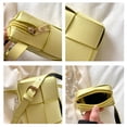 thumbnail image 3 of Bolso PU tejido pequeño hombro cintura bolso mujer Crossbody Mini teléfono monedero (amarillo), 3 of 9