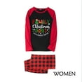 thumbnail image 5 of DAKIMOE Family Matching Christmas Pajamas Holiday Couple PJ Set Men and Women Kids Sleepwear Long Sleeve Xmas Jammies Print Tops and Pants,Red Letter, Women,XL, 5 of 8