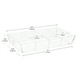 thumbnail image 3 of Mind Reader Snack Tray, Countertop Organizer, Snack Tray, Condiment, 19.25"L x 11.3"W x 3.3"H, Clear, 3 of 6