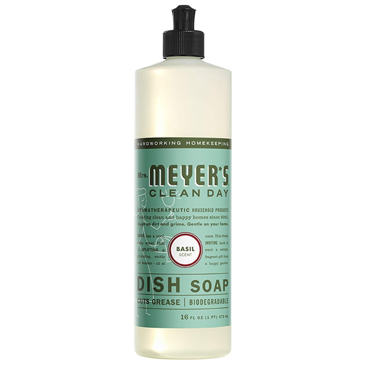 Liquid Hand Soap and Liquid Dish Soap Combo 2 Packs Liquid Hand Soap 12.5 Fl oz & 2 Packs Dish Soap 16 Fl oz, Basil Scent