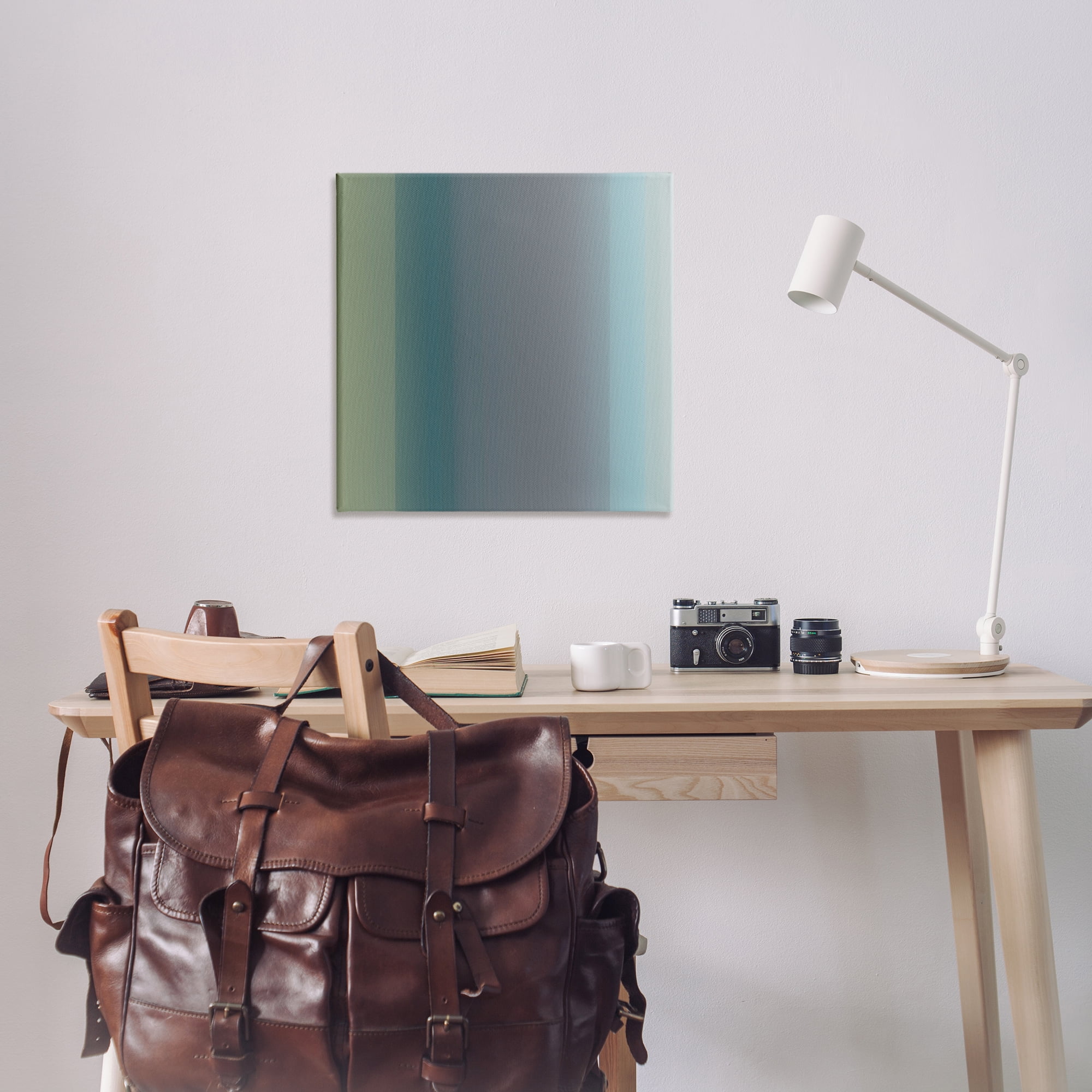 Stupell Industries Subtle Ombre Gradient Abstract Painting Wrapped Canvas Art Print Wall Art, 30 x 30