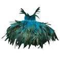 thumbnail image 2 of Capa gótica de plumas artificiales, chal cómodo, bufanda para Cosplay, capa de plumas sintéticas Azul, 2 of 8