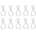 thumbnail image 2 of 10 Pieces Ceiling Tile Hooks Stainless Steel Easy installtion Simple Design without Deformation Hanging Sign Home Organization Large 8 word F4, 2 of 6
