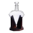 thumbnail image 2 of 2x Decantador de de cristal con de 850ml, , vertedor , soporte para de de cóctel, Ba perfecl decantador de vino, 2 of 7