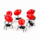 thumbnail image 4 of 120 Pack Ant Food Fruit Decoration Forks Ant Shaped Forks Snack Cake Dessert Home Kitchen Party, 4 of 5
