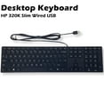 thumbnail image 2 of HP Smart Buy Wired 320K Slim Mini USB-A Standard Keyboard L96909-001 Black, 2 of 8