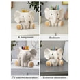 thumbnail image 6 of HEVIRGO Elephant Pen Holder Fading-resistant Resin Desk Organizer Multifunctional Office Decor Perfect Desk Accessories, 6 of 7