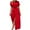 Red, variant on Kaemgyyd Button down Dress for Women Casual Loose Short Sleeve Maxi Dress Solid Color Knot Tied Twisted Front Beach Long Dresses