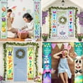 thumbnail image 4 of Easter Porch Sign Happy Easter Hanging Banners Cartoon Rabbit Bunny Egg Door Sign Blue Easter Spring Door Banner for Indoor Outdoor Home Party Wall Decoration, 30*180cm, 4 of 7