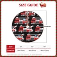 thumbnail image 2 of Fuzoiu Fire and Rescue Truck Print Christmas Tree Skirt,Xmas Christmas Decorations,Xmas Tree Mat for Farmhouse Holiday New Years Home Party Decor Tree Rugs-36", 2 of 6