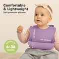 thumbnail image 3 of Recogedor de alimentos Baby Bibs KeaBabies, de silicona, impermeable, paquete de 2, 3 of 9
