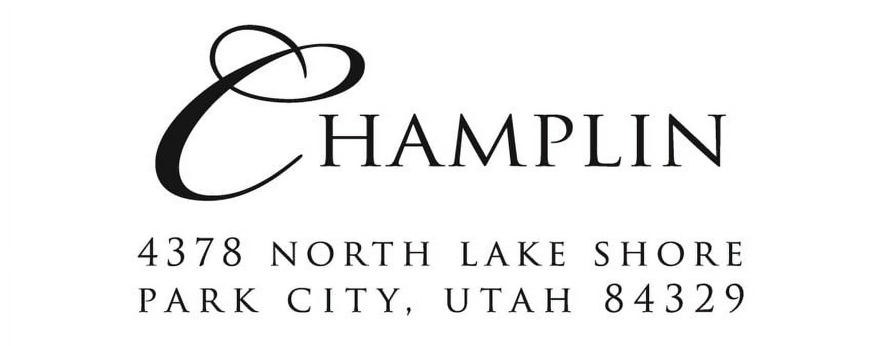 Personalized Rectangular Self-Inking Rubber Stamp - Champlin
