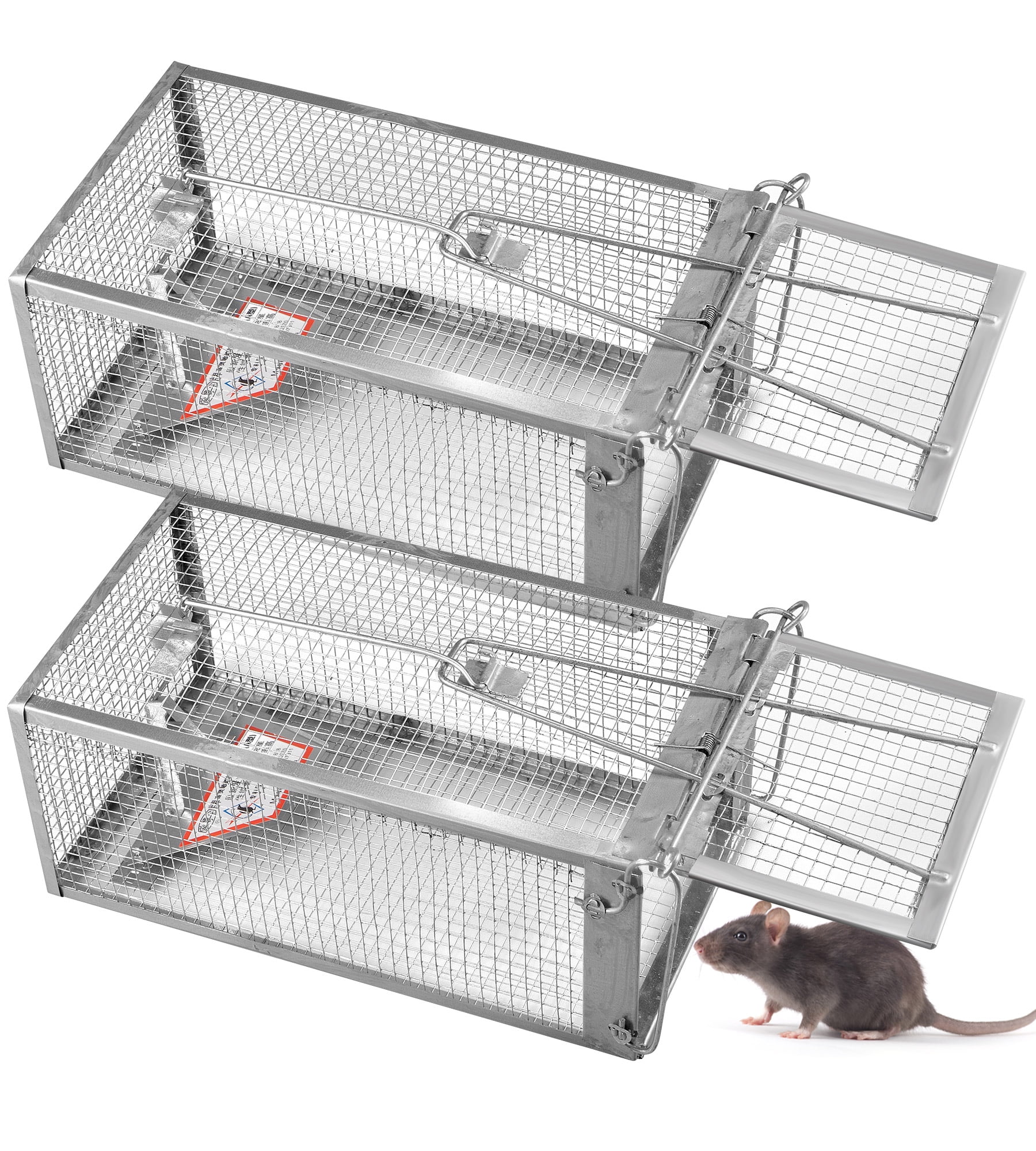 Dropship 2Pcs Humane Live Mouse Trap Reusable Rat Rodent Trap Catch Release  Cage Safe For Family Children Pets Easy Setup to Sell Online at a Lower  Price