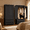 Black, variant on Aiho Armoire Wardrobe Closet with Mirror Door, 66" Wardrobe Cabinet with 2 Drawers and Hanging Rod, Clothing Storage Cabinet Closet with Mirror for Bedroom - White