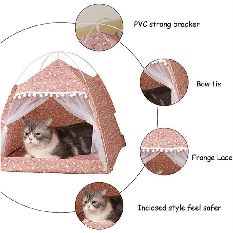 Mini Cat Tent Outdoor Playpen Pop Up Pet Cat Enclosures Portable