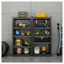 63"H 5 Tier Metal Shelves for Storage Garage Shelving 2000LBS Heavy Duty Storage Shelves Adjustable Garage Shelf Industrial Shelving Unit Storage Utility Rack