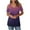Pink, variant on ZVAVZ Summer Womens Tunic Tops To Wear With Leggings,Women Gradient Print Cold Shoulder Tees Shirts Short Sleeve V-Neck T Shirts Casual Loose Pullover Blouse Pink,M