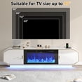 thumbnail image 4 of Blotout 70.9" Fireplace TV Stand with 40" Electric Fireplace, LED Lights, Storage Cabinet for TVs Up to 90", Modern Entertainment Center, 4 of 8