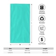 thumbnail image 2 of Polyester Long Towel Multi-Size Water Absorption Good Bright Fluffy Soft For Bathroom Swimming Pool Beach Outdoor Travel Teal, 2 of 8