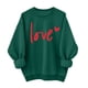 thumbnail image 1 of Tops de Manga Larga de las Mujeres Casual con Impresión de Moda, Sudadera de Cuello Redondo para Invierno Primavera Diaria, 1 of 3