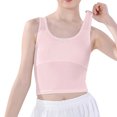 thumbnail image 3 of UACY Kids Girls Dance Tank Tops Tween Girls Cotton Sleeveless Summer Undershirt Casual Camisole Athletic Ballet (Pink, 9-10 Years), 3 of 5