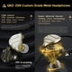 thumbnail image 5 of QKZ 3.5mm Auriculares con cable Fitness Deportes HiFi Auriculares con sonido estéreo Control de línea de 2 pines Tableta Auriculares para computadora con micrófono Dorado Inevent EL005362-03B, 5 of 7
