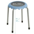 thumbnail image 2 of ECR4Kids Daisy Stackable Stool with Glides Seating Set, Flexible Seating, Powder Blue, 8-Piece, 2 of 9