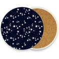 thumbnail image 5 of Coasters for Drinks Set of 2 Pieces Absorbent Ceramic Coasters with Cork Base, Starry Night Sky Coffee Coaster Great Gift for Table, Housewarming, Birthday, Kitchen, Home Decor Cup Coasters, 5 of 5
