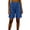 Blue, variant on Bermuda Shorts for Women Plus Size Fashion Summer Casual Elastic Waist Shorts with Pockets Navy M