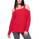 thumbnail image 1 of Sanctuary Clothing Amelie Cold Shoulder Pullover suéter para mujer, rojo, grande Sanctuary Clothing Pull-over, 1 of 1