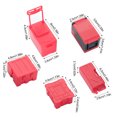 thumbnail image 3 of Bewildely Mini caja de herramientas para coche teledirigido a escala 1:10, contenedor de combustible para nevera, modelo de decoración de Kits de construcción modelo Rojo, 3 of 6