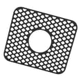 thumbnail image 1 of Alfombrilla de silicona para fregadero de cocina, gran accesorio de rejilla protectora para fregadero para fregadero de cocina de acero inoxidable, , negro, 1 of 9