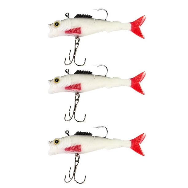 Runquan 3pcs Sinking Swims Tail Casting Soft Single & 041 Other