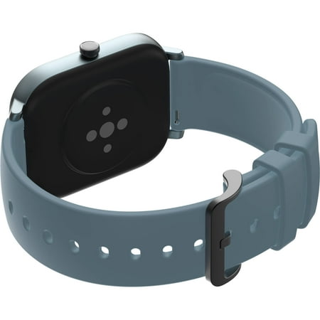 Amazfit - GTS Smartwatch 42mm Aluminum - Steel Blue With Silicone Band