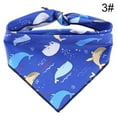 thumbnail image 2 of Dog Triangle Bandana Animal Patterned Cotton Daisy Dog Bandana Dog Triangle Bib, 2 of 10