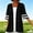 Black, variant on Women's Plus Size Lightweight Open Front Cardigan 3/4 Sleeve Cover Ups Shrugs Shawls and Wraps Kimono Jacket Coat M