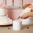 thumbnail image 2 of 3 Piece Round Foam Cake Dummy Set for Decorating, Faux Cake in 3 Sizes for Birthday, Wedding Display (10.8 Inches Tall), 2 of 8