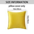 thumbnail image 5 of REGALWOVEN Set of 2 Velvet Throw Pillow Covers Decorative Solid Cushion Covers for Sofa Yellow 20" x 20", 5 of 6