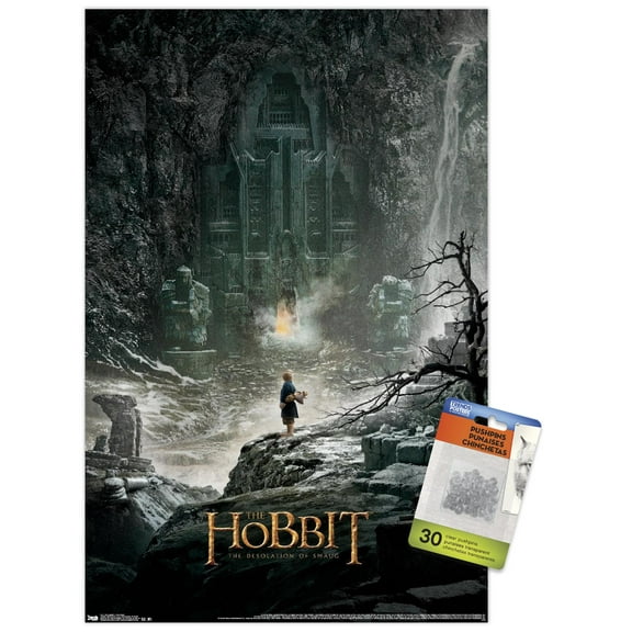 The Hobbit: The Desolation Of Smaug - One Sheet Wall Poster with Push Pins, 14.725" x 22.375"