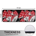 thumbnail image 5 of Kitchen Rugs Sets Of 2,Red Mushroom Line Black Pattern Anti Fatigue Kitchen Mat Rugs Non Slip Washable,Decorative Kitchen Floor Mats for Kitchen,Sink,Laundry,17"x47"+17"x47", 5 of 5