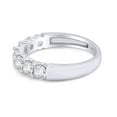 thumbnail image 2 of 1.07 CT Round Cut Nature White Diamond Seven Stone Engagement Band Ring In 14K Solid White Gold (Color: G-H, Clarity: I2-I3, 1.07 Cttw) IGI Certified, 2 of 7