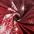 thumbnail image 5 of Merry Christmas Shower Curtain Snowflake Xmas Balls Red Background Winter Holiday Bathroom Shower Curtain Set Waterproof Polyester Fabric with Hooks 72Wx72H Inch, 5 of 6