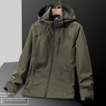 thumbnail image 4 of Chaqueta de pareja transpirable impermeable a prueba de viento de una sola capa para deportes al aire libre para hombres de ropa de asalto, 4 of 6