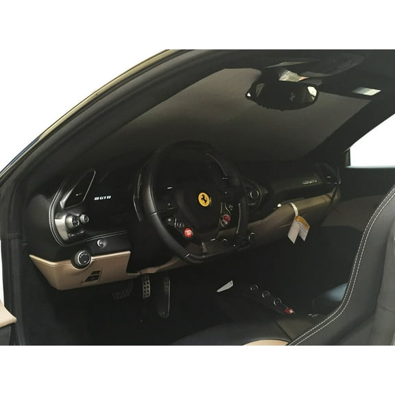HeatShield, The Original Windshield Sun Shade, Custom-Fit for Ferrari 488 GTB Coupe 2016, 2017, 2018, 2019, Silver Series