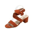thumbnail image 2 of Juebong Sandals clearance Women Flat Sandals, Cute Boho Sandals 2024, Travel Slide Sandals Wedding Dresssy, Low Wedge Sandals, Summer Beach Oceanside Holiday Sandals, 2 of 5