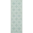 thumbnail image 3 of SAFAVIEH Dhurries Walter Geometric Area Rug, Blue/Ivory, 3' x 5', 3 of 10
