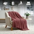 thumbnail image 5 of Superior Victoria Ultra-Soft Fluffy Fleece Blanket, Full/ Queen Size, Dusted Rose, 5 of 7