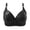 Inverlee Black-Bras, variant on Womens Twist Front Ribbed Wireless Full Coverage Bra Daisy Floral Print Adjustable Thin Straps Multi Solid Color 100% Nylon Plus Size Comfort Everyday Lingerie Red (XS-XXXXL)