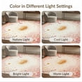 thumbnail image 7 of ODIKA 5'x7' Washable Area Rug Easy Care, Non-Shedding, Pet Friendly, Pink Cottagecore Boho Vintage Retro Whimsical Beige Maximalist for Small Living Room, Bedroom, 7 of 7